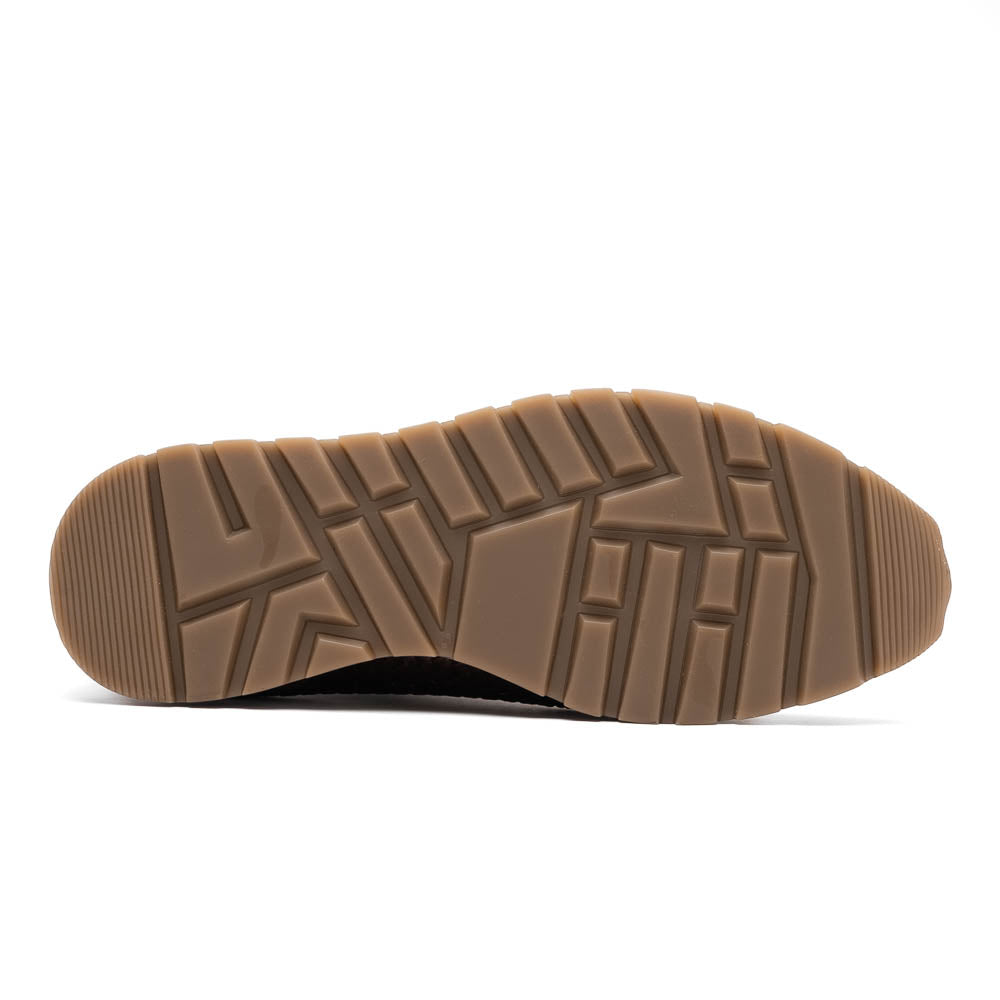 Marco Di Milano Roma Caiman Crocodile Woven Sneakers Brown