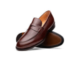 Zelli Roma Apron Toe Penny Loafers Burgundy (15-200-BRG)