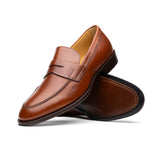 Zelli Roma Apron Toe Penny Loafers Rust (15-200-RST)