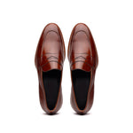 Zelli Roma Hand Burnished Penny Loafers Cognac (15-400-CGN)