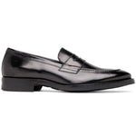 Zelli Roma Hand Burnished Penny Loafers Black (15-400-BLK)