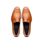 Zelli Roma Hand Burnished Penny Loafers Camel (15-400-CML)