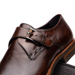 Zelli Roman Monk Strap Shoes Chestnut (55-506-CST)