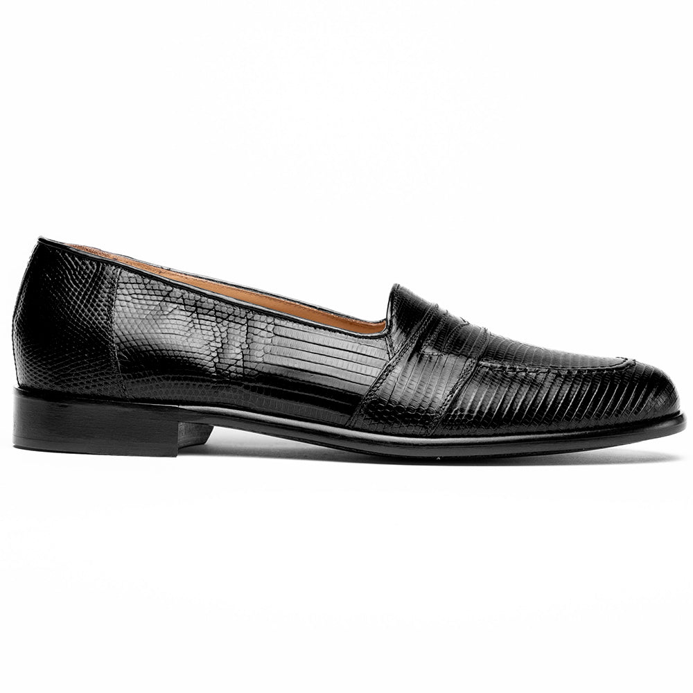 Zelli Rossi Genuine Lizard Slip-On Black (13-202-BLK)