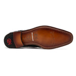 Marco Di Milano Rovigo Caiman Crocodile Monk Strap Black