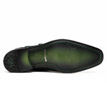 Marco Di Milano Rovigo Caiman Crocodile Monk Strap Green
