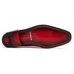 Marco Di Milano Rovigo Caiman Crocodile Monk Strap Red