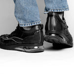 Belvedere Rexy Hornback Crocodile and Calfskin Sneakers Black