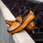 Mezlan Ostrich Driving Shoe Camel (EXCLUSIVE) (RX7041-S)
