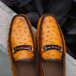 Mezlan Ostrich Driving Shoe Camel (EXCLUSIVE) (RX7041-S)