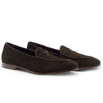 Zelli X Sueded Italian Goatskin Loafer Nicotine (16-681-NIC)
