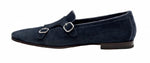 Santoni Witton S2 Suede Double Monk Strap Shoes Brown