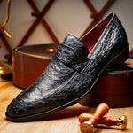 Marco Di Milano Salvatore Ostrich Penny Loafer Black