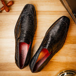 Marco Di Milano Salvatore Ostrich Penny Loafer Black