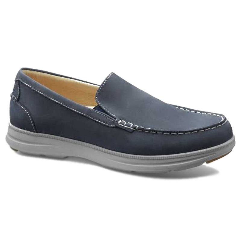Samuel Hubbard Blue Skies Boat Shoes Driftwood Blue