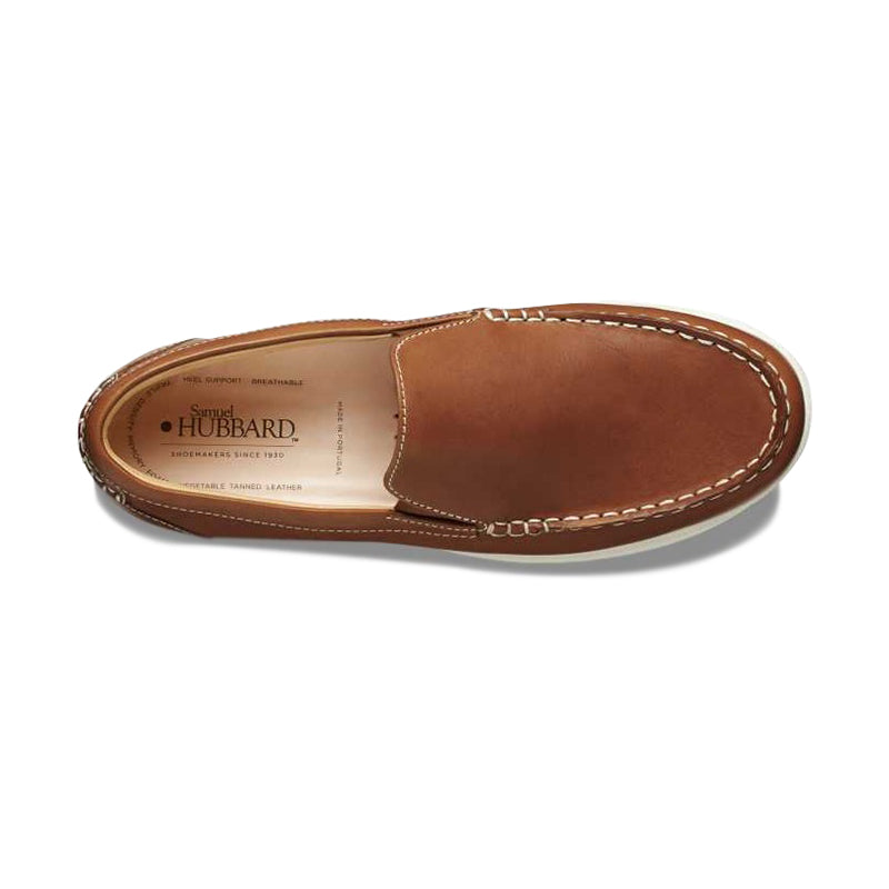 Samuel Hubbard Blue Skies Boat Shoes Saddlebag Tan