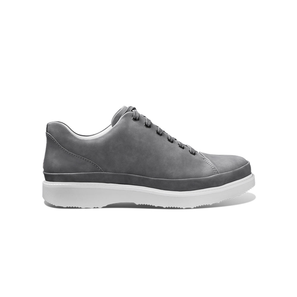 Samuel Hubbard Fast For Him Lace Up Leather Sneaker Pebble Gray
