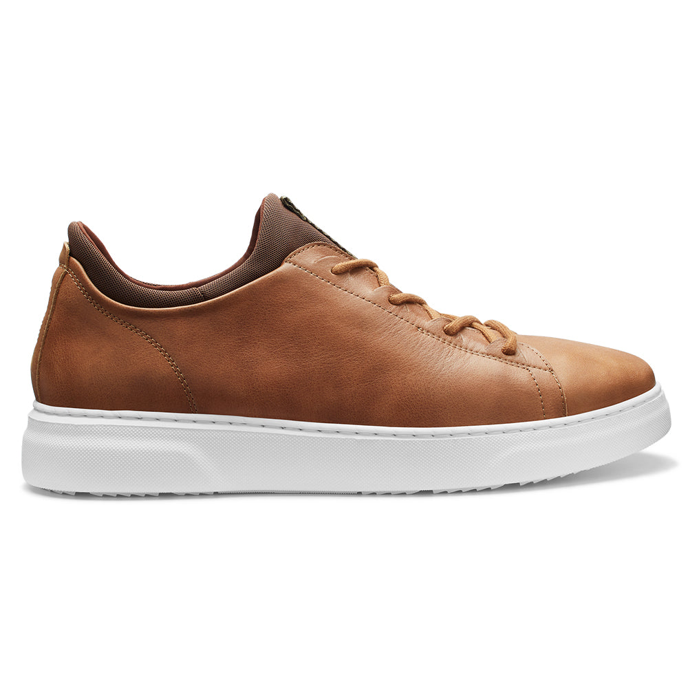 Samuel Hubbard Flight Leather Sneakers Burnished Tan / White