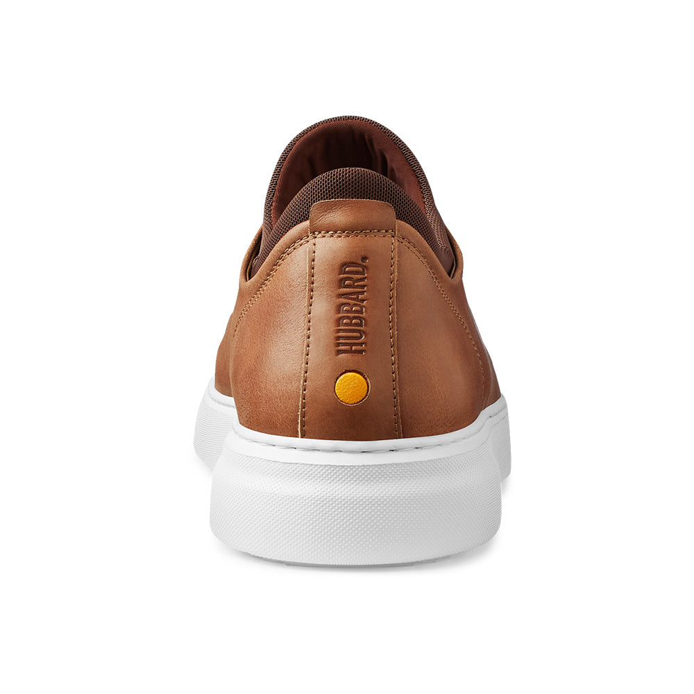 Samuel Hubbard Flight Leather Sneakers Burnished Tan / White