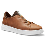 Samuel Hubbard Flight Leather Sneakers Burnished Tan / White