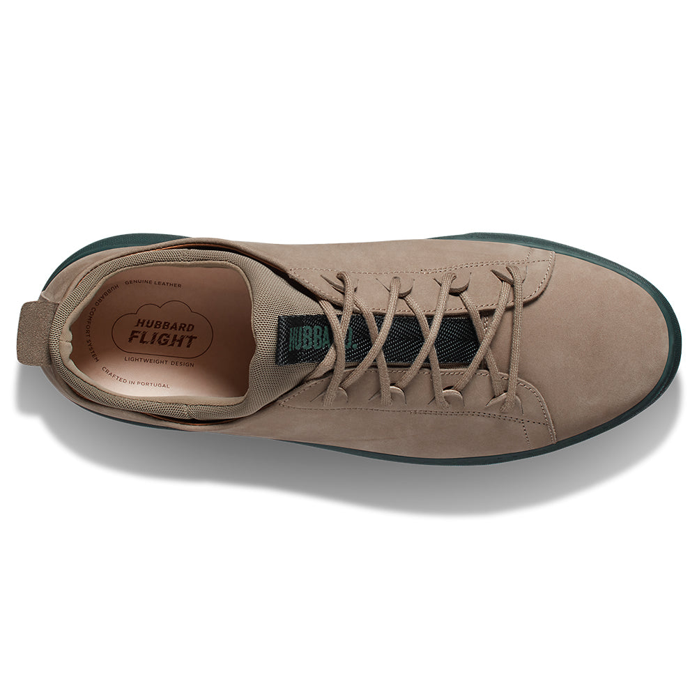 Samuel Hubbard Flight Nubuck Sneakers Taupe / Dark Green