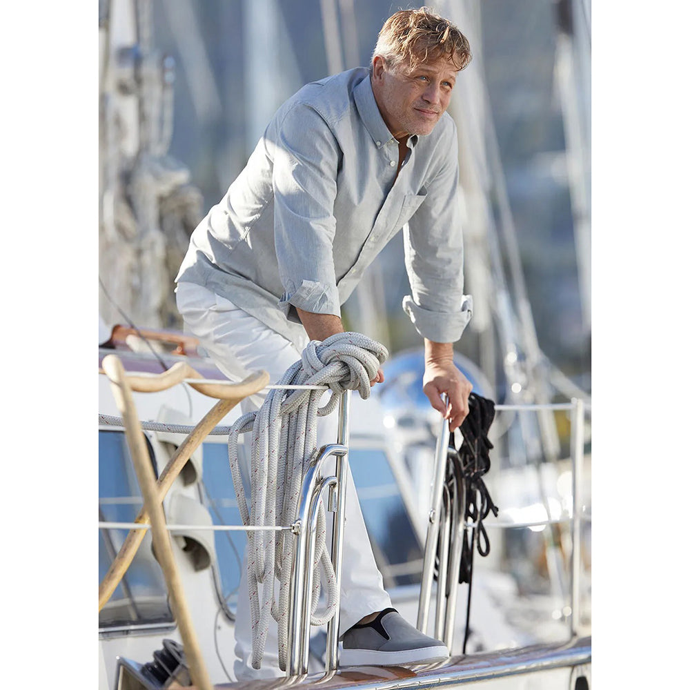 Samuel Hubbard Flight Slip-on Shoes Light Grey / White