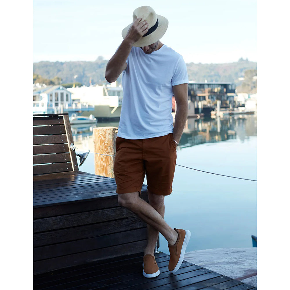 Samuel Hubbard Flight Slip-on Shoes Nutmeg / White