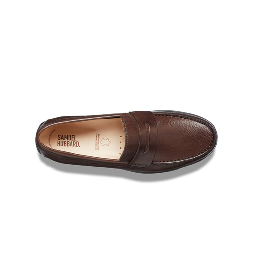 Samuel Hubbard Free Spirit for Him Leather Drivers Brown
