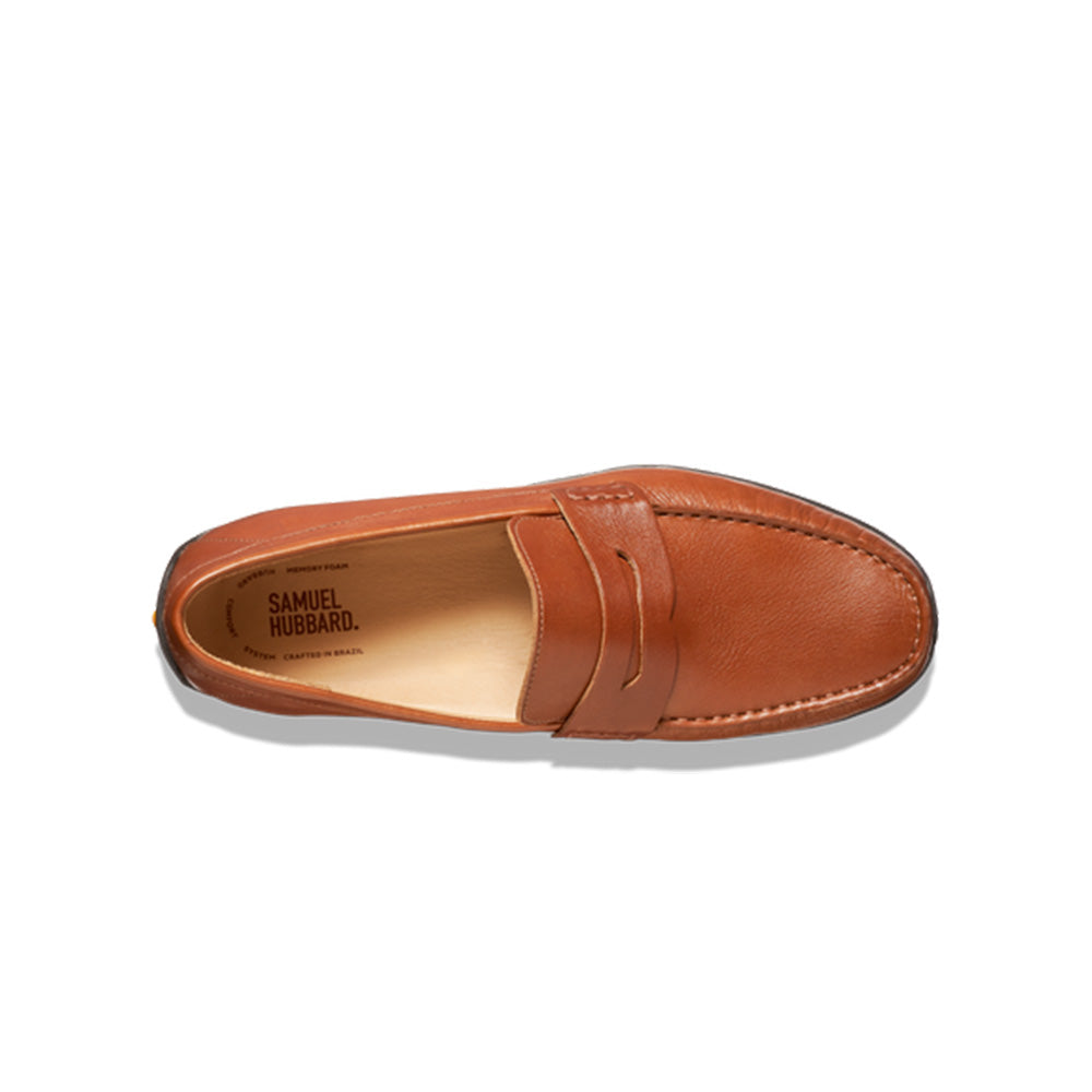 Samuel Hubbard Free Spirit for Him Leather Drivers Whiskey Tan