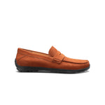 Samuel Hubbard Free Spirit for Him Suede Drivers Tumbled Tan