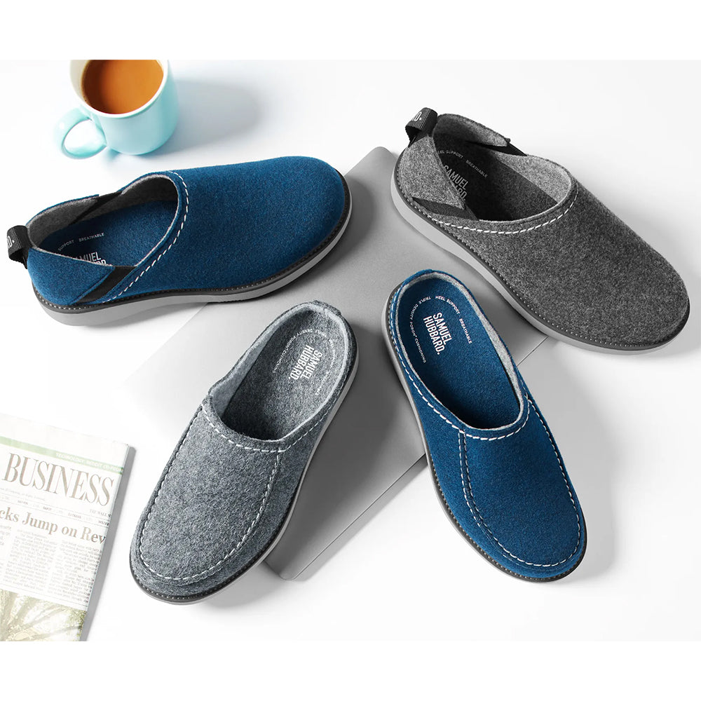 Samuel Hubbard Home Spring Back Slip-on Shoes Charcoal Gray / Gray