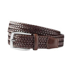 Samuel Hubbard Matchpoint Belt Chocolate Brown