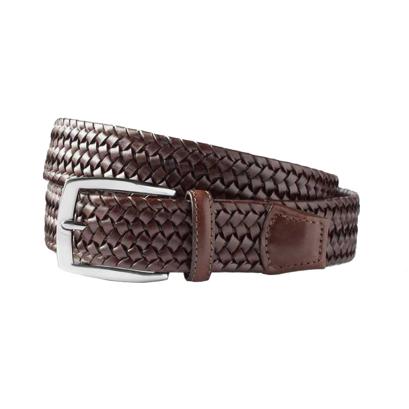 Samuel Hubbard Matchpoint Belt Chocolate Brown