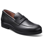 Samuel Hubbard Men's Tailored Traveler Leather Penny Loafers Black