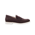 Samuel Hubbard Men's Tailored Traveler Suede Penny Loafers Coffee Bean