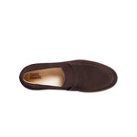 Samuel Hubbard Men's Tailored Traveler Suede Penny Loafers Coffee Bean