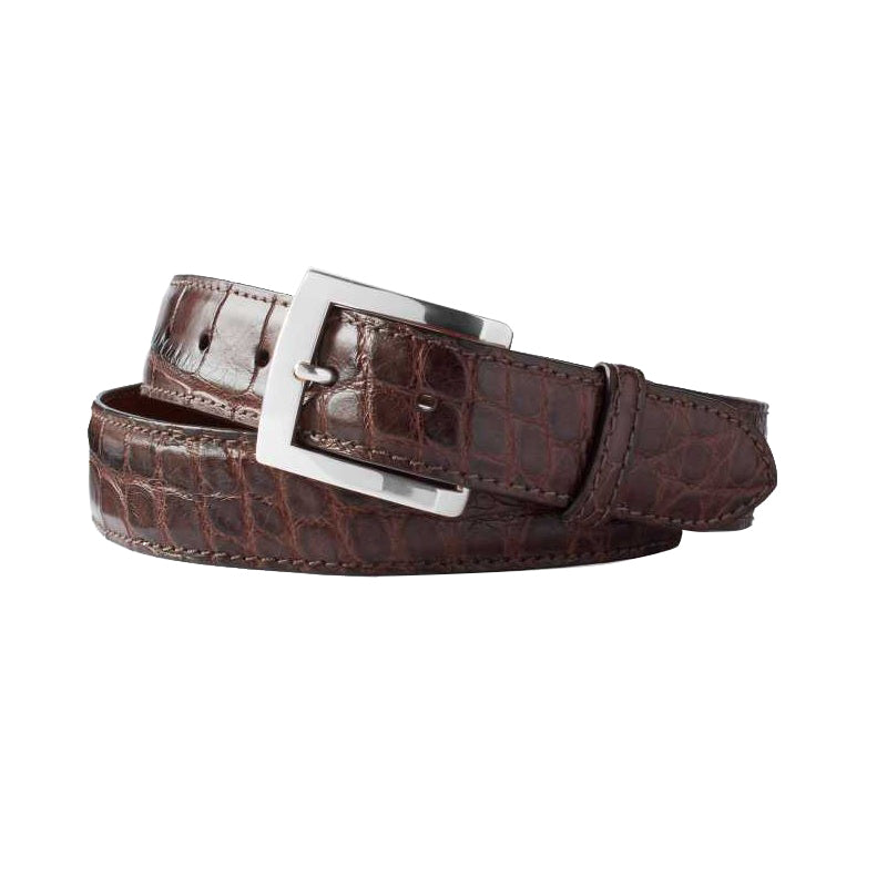Samuel Hubbard Park Place Belt Chocolate Brown