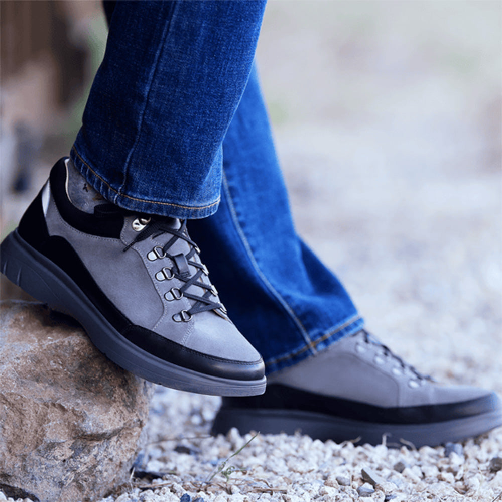 Samuel Hubbard Performance Walker Suede Sneakers Dark Grey