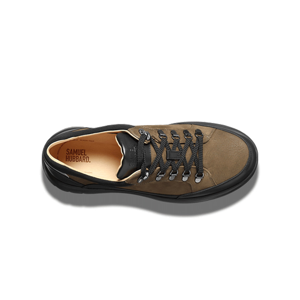 Samuel Hubbard Performance Walker Suede Sneakers Loden Green