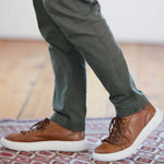 Samuel Hubbard Sunset Leather Sneakers Tan