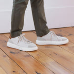 Samuel Hubbard Sunset Leather Sneakers Taupe