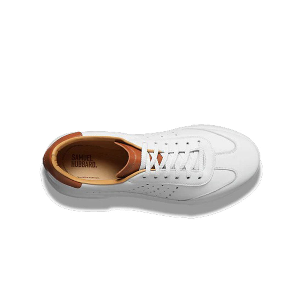 Samuel Hubbard Tiburon Luxe Leather Sneakers Carrera White