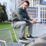 Samuel Hubbard Tiburon Luxe Leather Sneakers Pebble Gray