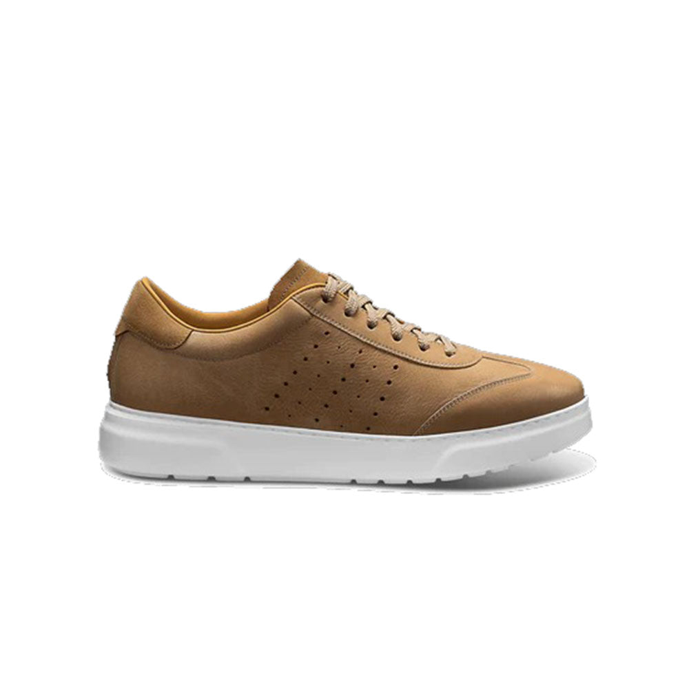 Samuel Hubbard Tiburon Luxe Leather Sneakers Sandstone Beige