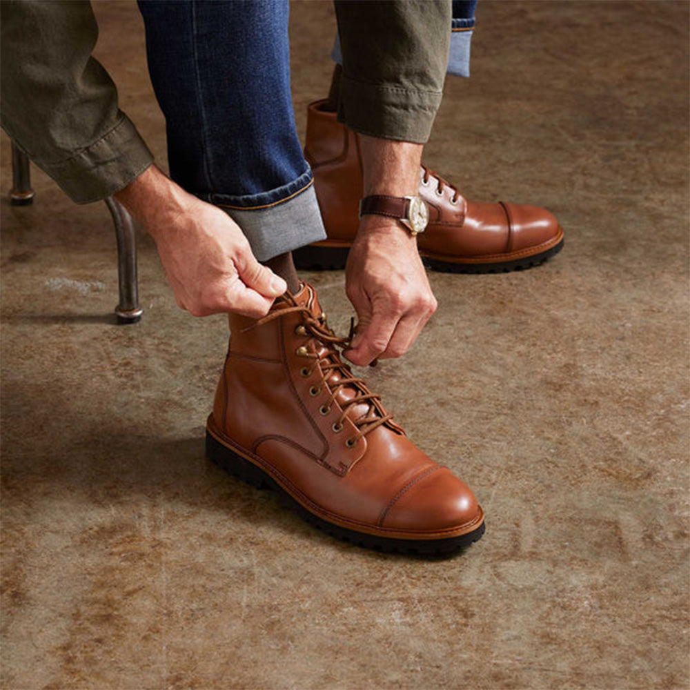 Samuel Hubbard Uptown Maverick Nubuck Boots Pebble Brown