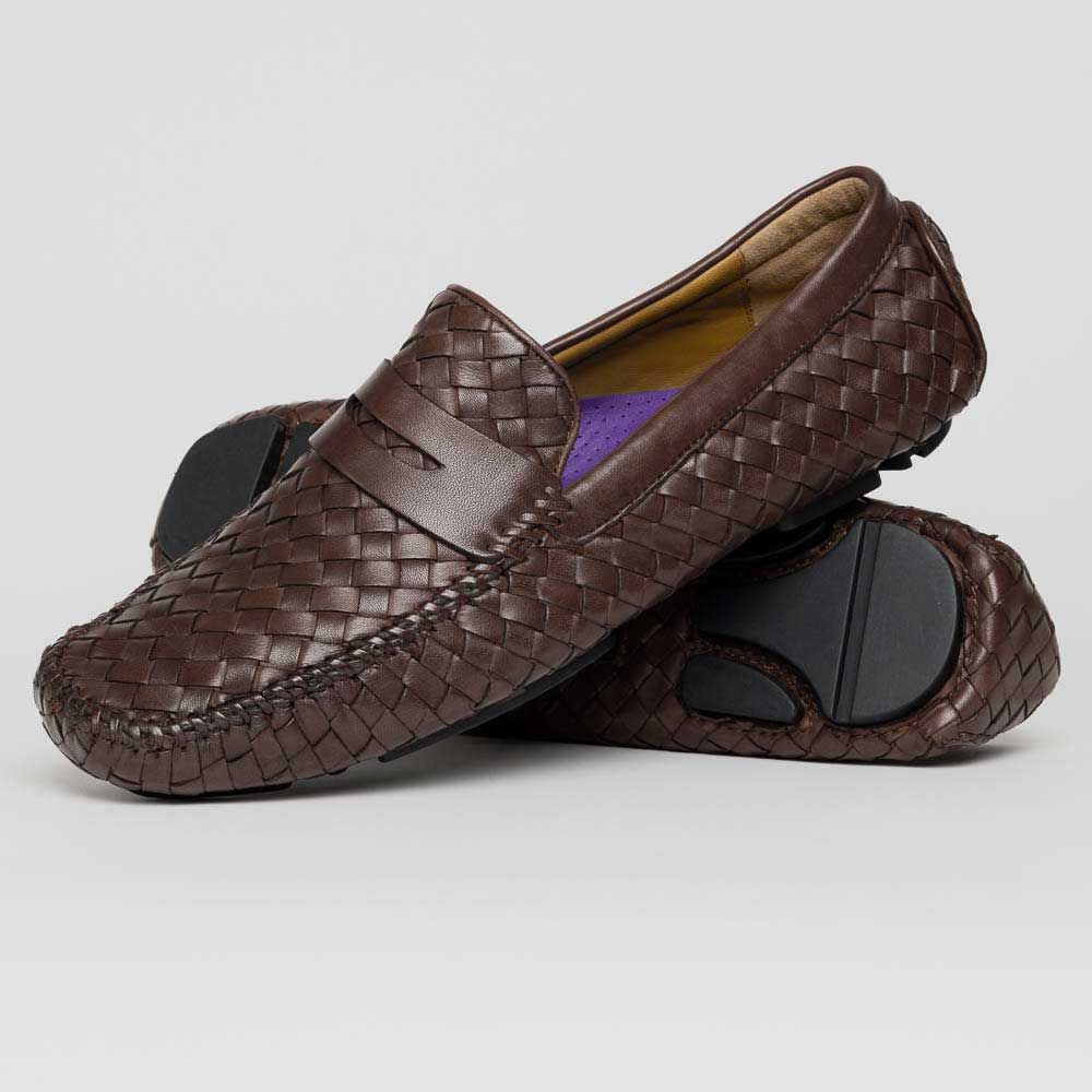 Robert Zur San Tropez Woven Shoes Vintage Luggage