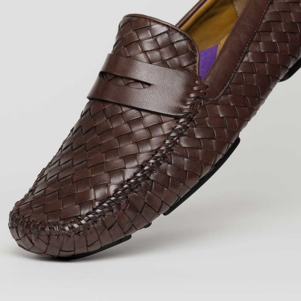 Robert Zur San Tropez Woven Shoes Vintage Luggage