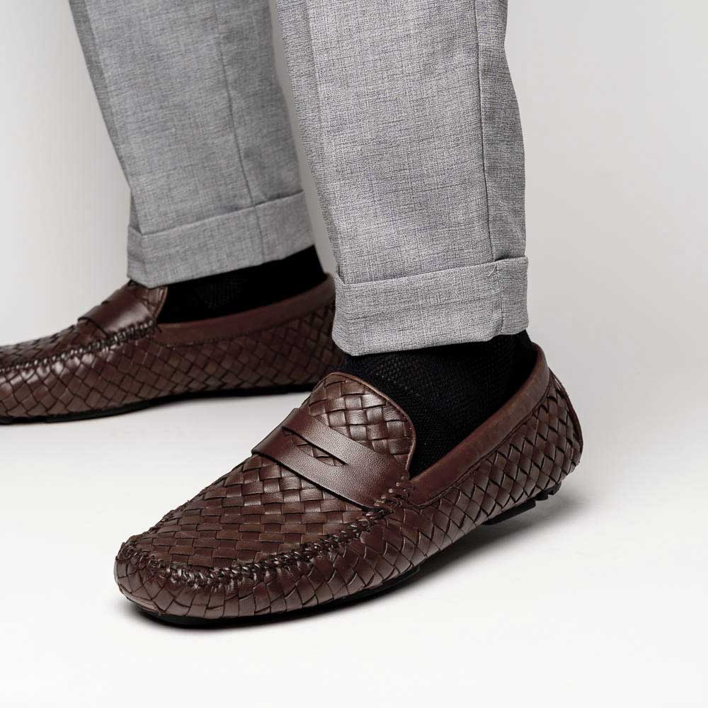 Robert Zur San Tropez Woven Shoes Vintage Luggage