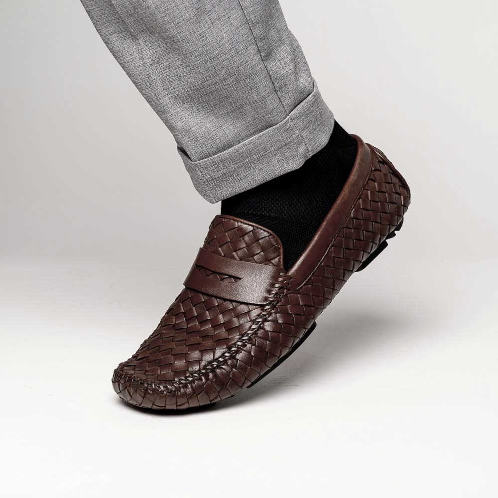 Robert Zur San Tropez Woven Shoes Vintage Luggage