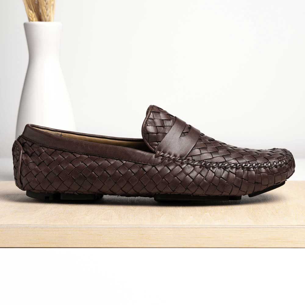 Robert Zur San Tropez Woven Shoes Vintage Luggage